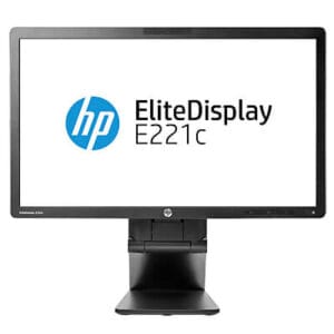 Monitor second hand LED HP EliteDisplay E221c, 21.5 inch, IPS, FHD, webcam si microfon, boxe, Grad -A