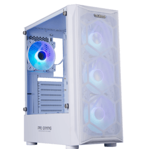 Carcasa Pro Gaming Diamond White, Middle Tower, ATX, fara sursa