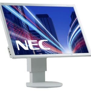 Monitor second hand LED widescreen Nec EA243WM, 24 inch, Grad -A, HDMI, carcasa ingalbenita